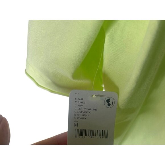 FREE PEOPLE FP MOVEMENT SOUR CITRUS HOT SHOT TEE SHORTS ROMPER MEDIUM NEW W/TAGS - Picture 4 of 6